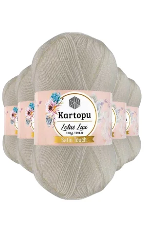 5 Adet Lotus Lux Bikini Büstiyer Bluz Simli Örgü İpi K019 Açık Krem