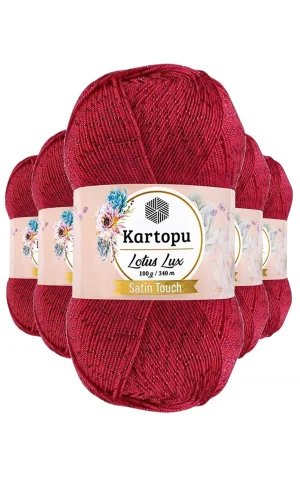 5 Adet Lotus Lux Bikini Büstiyer Bluz Simli Örgü İpi K141 Fuşya