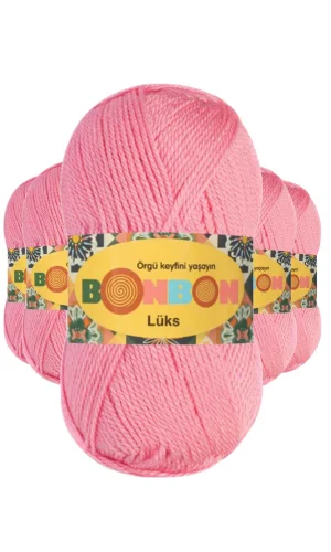5 Adet Lüks Patik İpi Yünü Koyu Pembe 98298