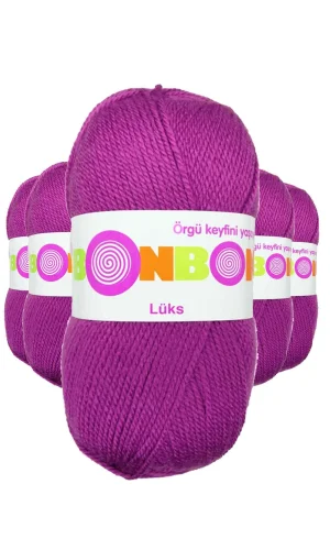 5 Adet Lüks Patik İpi Yünü Koyu Pembe 98675