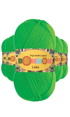 5 Adet Lüks Patik İpi Yünü Neon 98395