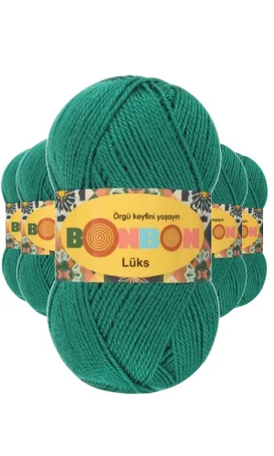 5 Adet Lüks Patik İpi Yünü Ördek Başı Yeşili 98325