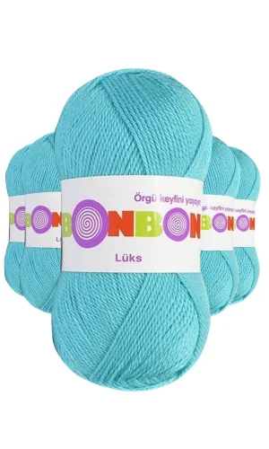 5 Adet Lüks Patik İpi Yünü Turkuaz 98238