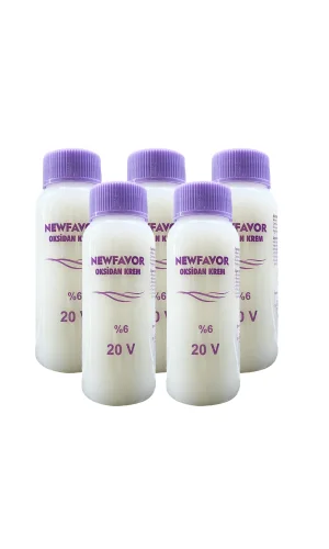 5 Adet Oksidan Krem Saç Boya Sıvısı 6lık 20 volüme 60 ml