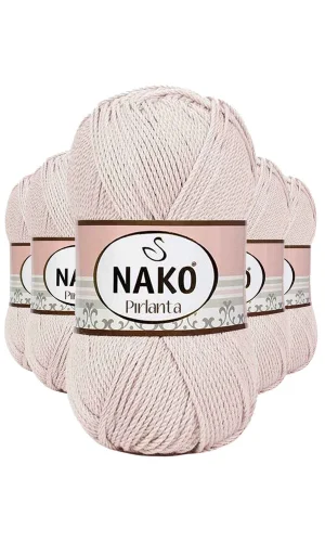 5 Adet Pırlanta Amigurumi El Örgü İpi Yünü Bal Köpüğü 10889