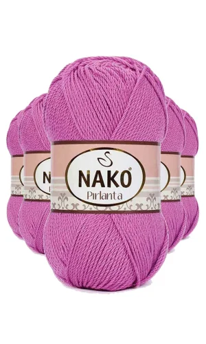 5 Adet Pırlanta Amigurumi El Örgü İpi Yünü Gül 1249