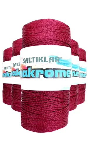 5 Adet Polyester Makrome İpi 1560 Bordo 100 gr