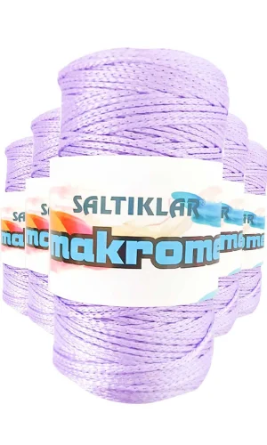 5 Adet Polyester Makrome İpi 3200 Lila 100 gr