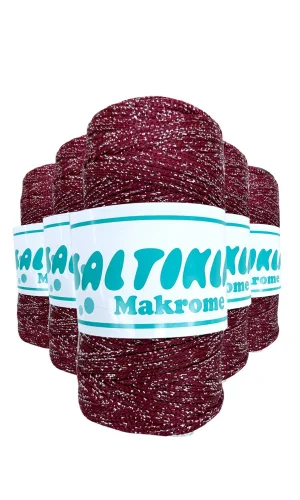 5 Adet Polyester Simli Makrome İpi SG-1560