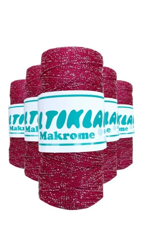 5 Adet Polyester Simli Makrome İpi SG-1845