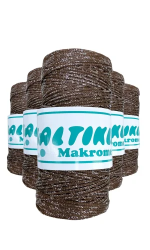 5 Adet Polyester Simli Makrome İpi SG-2080
