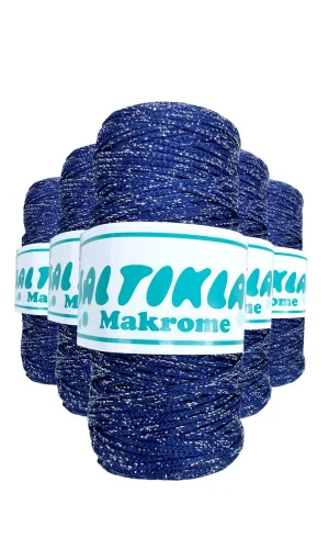5 Adet Polyester Simli Makrome İpi SG-370