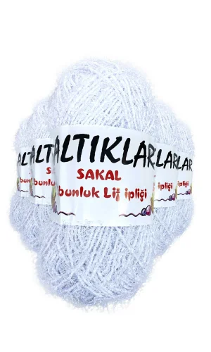 5 Adet Sakal Sabunluk Lif İpliği Optik Beyaz