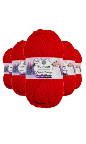 5 Adet Super Chunky Kalın Kışlık El Örgü Ipliği 100 Gr K160