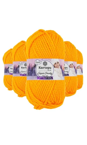 5 Adet Super Chunky Kalın Kışlık El Örgü Ipliği 100 Gr K314