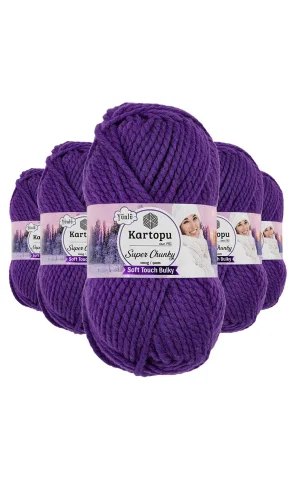 5 Adet Super Chunky Kalın Kışlık El Örgü Ipliği 100 Gr K725