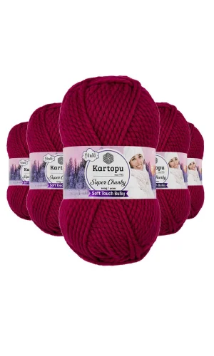5 Adet Super Chunky Kalın Kışlık El Örgü Ipliği 100 Gr K799