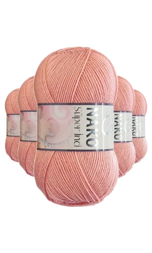 5 Adet Süper İnci El Örgü İpi 100 gr Bonsai Çiçeği 2807