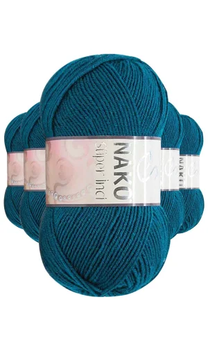 5 Adet Süper İnci El Örgü İpi 100 gr Şelale 2273