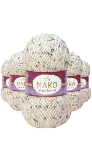 5 Adet Vega Tweed Premium Akrilik El Örgü İpi Yünü No: 31752