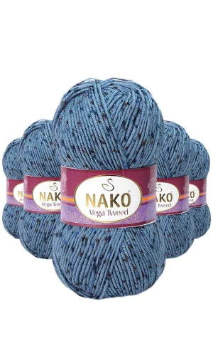 5 Adet Vega Tweed Premium Akrilik El Örgü İpi Yünü No: 31764