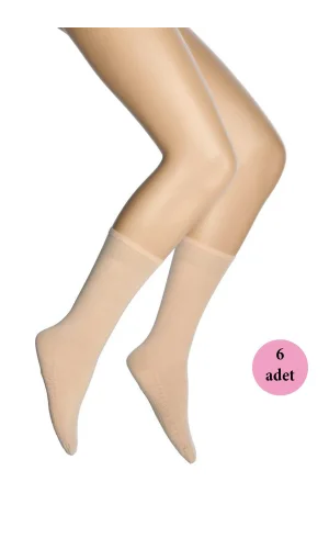 6 Adet Masaj Kadın Çorap Sahra 51