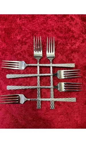 6lı Lüx Hasır Yemek Çatalı Royaleks-69022