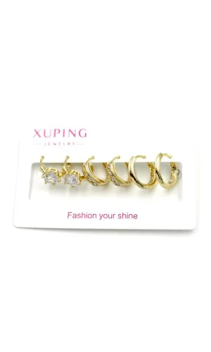 6lı Xuping Küpe - Altın