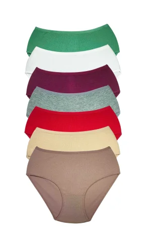 7 Adet Kadın Yüksek Bel Ribana Bato Külot S016