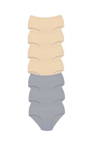 7 Adet Tutku Kadın Yüksek Bel Bato Kalın Lastik Külot S8