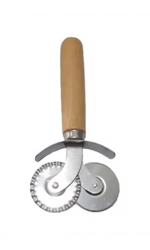 Ahşap Saplı Pizza Ve Hamur Ruleti Kesici 2li Royaleks-676