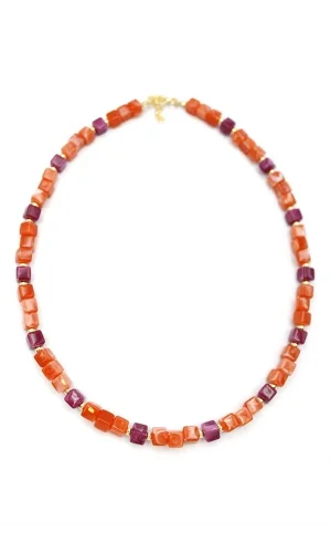 Akrilik Kolye - Turuncu