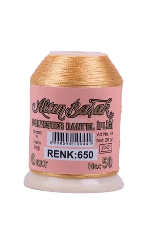 Altınbaşak Oya ve Dantel İpi 20 gr - Royaleks - No: 650