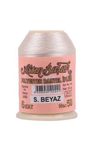 Altınbaşak Oya ve Dantel İpi 20 gr - Royaleks - No: Ş.BEYAZ