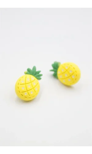 Ananas Hamur Küpe - ÇOK RENKLİ