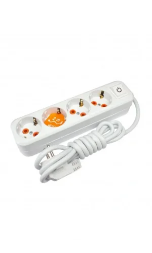 Asel 4lü 2 Metre Anahtarlı Priz