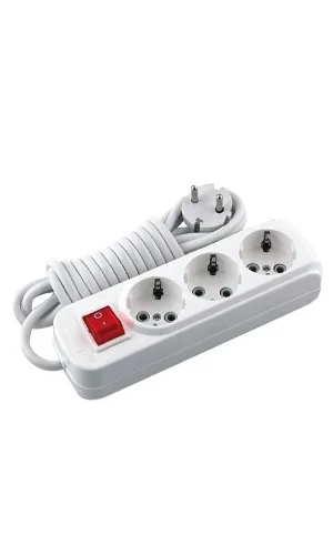 Asel Ara Kablo 3 lü 2 Metre Anahtarlı Priz