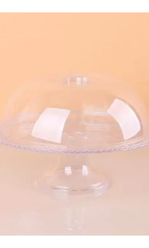 Ayaklı Kek Fanusu Şeffaf Füme Royaleks-82932