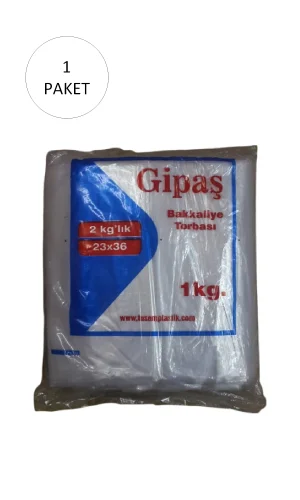 Bakkaliye Naylon Torba 2kg lık 23x36 cm 1 Paket (Takriben 260 Adet)