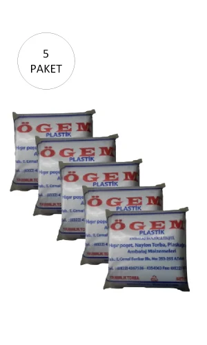 Bakkaliye Naylon Torba Yarımlık 14x27 cm 1 kg 5 Paket (Takriben 1,800 Adet)
