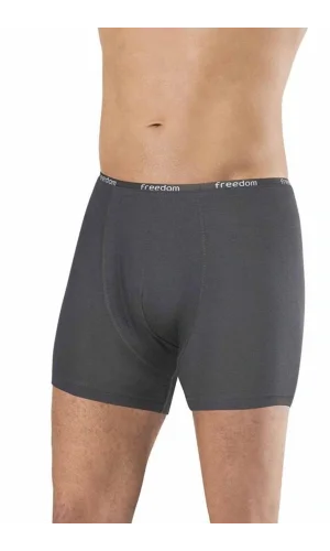 Bambu Düz Renk Erkek Boxer Füme - 1275A