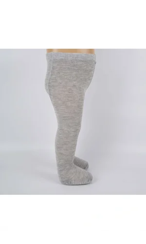 Bebek Pamuklu Külotlu Çorap Gri