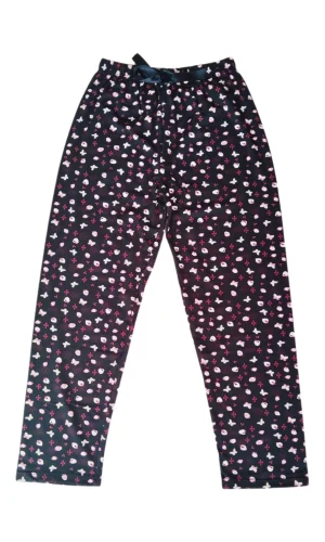 Beli Lastikli Mevsimlik Viskon Penye Pantolon Siyah