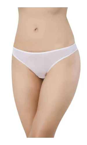 Beyaz Kadın Günlük Pamuklu Likralı Özel Poşet Içinde Taşınabilir Acil Durum Slip Külot