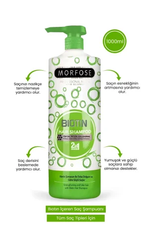 Biotin Şampuan 1000 ML - Yumuşak ve Güçlü Saçlar