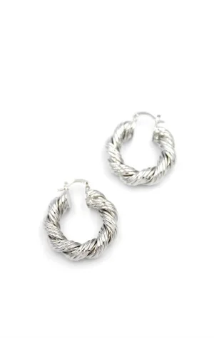 Burgu Halka Küpe - Gümüş