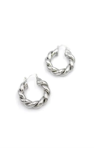 Burgu Halka Küpe - Gümüş