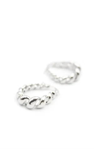 Burgu Halka Küpe - Gümüş