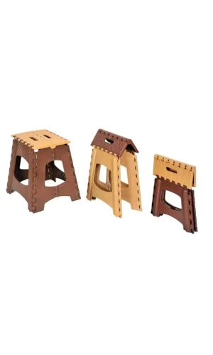 Büyük Boy Katlanabilir Plastik Tabure - Katlanır Tabure 23x27x36 cm