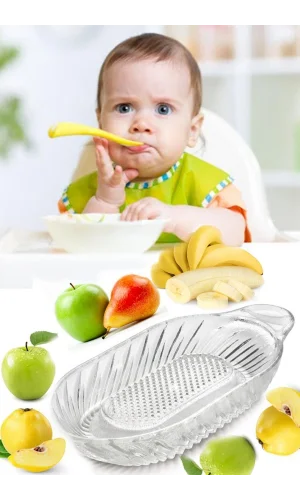 Cam Elma ve Sebze Rendesi Bebekler İçin Yemek Hazırlama